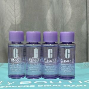 4x50ml CLINIQUE Take The Day Off Makeup Remover for Eye Lids+Lashes+Lips